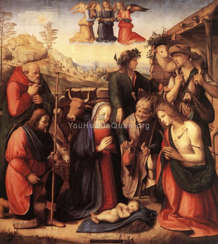 Adoration of the Shepherds - 里多尔夫·基尔兰达约